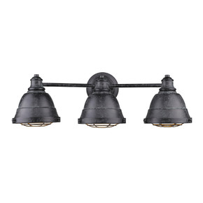 Bathroom Fixtures Three Lights by Golden ( 62 | 7312-BA3 BP Bartlett ) 