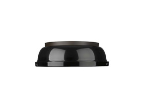 Flush Mounts Metal Shade by Golden ( 62 | 3602-14 RBZ-BK Duncan ) 