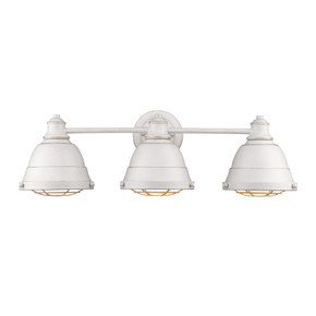 Bathroom Fixtures Three Lights by Golden ( 62 | 7312-BA3 FW Bartlett ) 