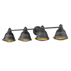 Bathroom Fixtures Four Lights by Golden ( 62 | 7312-BA4 BP Bartlett ) 