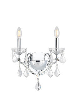 Sconces Double Candle by Elegant Lighting ( 173 | V2015W2C/RC St. Francis ) 