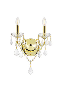 Sconces Double Candle by Elegant Lighting ( 173 | V2015W2G/RC St. Francis ) 