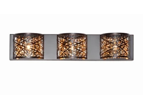 Bathroom Fixtures Three Lights by ET2 ( 86 | E21316-10BZ/BUL Inca ) 