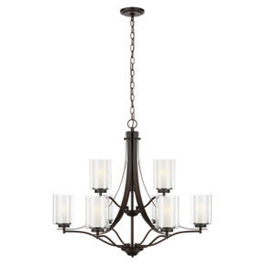 Mid. Chandeliers Glass Up by Generation Lighting ( 1 | 3137309-710 Elmwood Park ) 