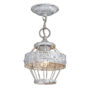 Semi-Flush Mts. Cage by Golden ( 62 | 7856-1SF OY Ferris ) 