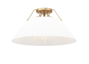Flush Mounts Metal Shade by Golden ( 62 | 3306-3FM BCB-OP Orwell ) 