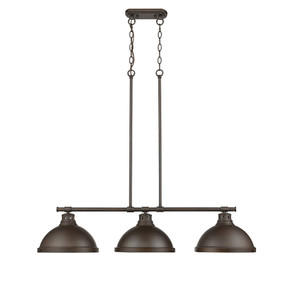 Linear/Island 3 Light Bar by Golden ( 62 | 3602-3LP RBZ-RBZ Duncan ) 