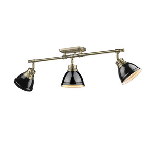 Semi-Flush Mts. Directional by Golden ( 62 | 3602-3SF AB-BK Duncan ) 