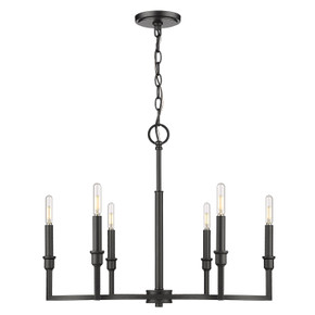 Mid. Chandeliers Candle by Golden ( 62 | 8209-6 BLK Ellyn ) 