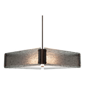 Pendants Drum Shade by Hammerton Studio ( 404 | CHB0044-23-NB-IW-001-E2 Textured Glass ) 