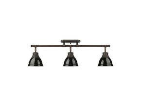 Semi-Flush Mts. Directional by Golden ( 62 | 3602-3SF RBZ-BK Duncan ) 