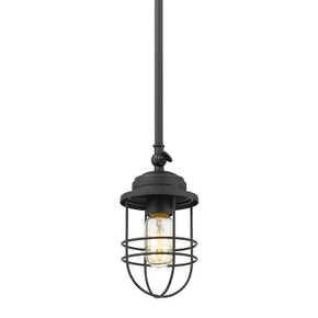 Mini Pendants Open Frame by Golden ( 62 | 9808-M1L BLK Seaport ) 