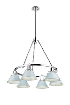 Mid. Chandeliers Metal Shade by Golden ( 62 | 3306-6 CH-DB Orwell ) 