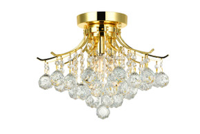 Semi-Flush Mts. Empire/Basket by Elegant Lighting ( 173 | V8000F16G/RC Toureg ) 