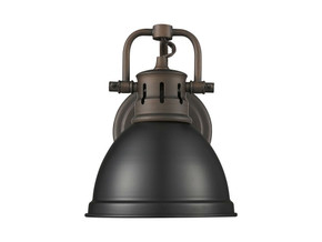 Sconces Metal by Golden ( 62 | 3602-BA1 RBZ-BLK Duncan ) 