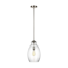 Mini Pendants Glass Down by Generation Lighting ( 1 | P1484SN Marino ) 