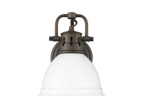 Sconces Metal by Golden ( 62 | 3602-BA1 RBZ-WHT Duncan ) 