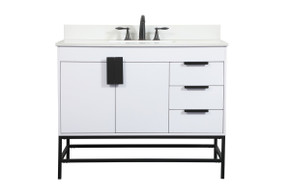 Plumbing Bath Chests/Vanities by Elegant Lighting ( 173 | VF48842MWH-BS Eugene ) 