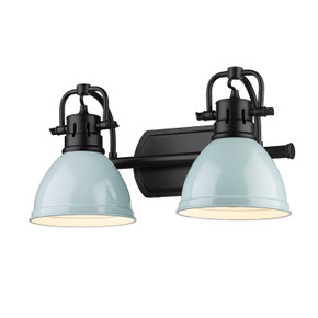 Bathroom Fixtures Two Lights by Golden ( 62 | 3602-BA2 BLK-SF Duncan ) 