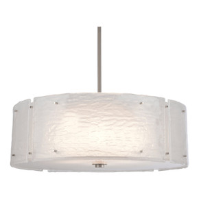 Pendants Drum Shade by Hammerton Studio ( 404 | CHB0044-30-MB-IW-001-E2 Textured Glass ) 