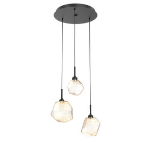 Mini Chandeliers Multi-Port/Cascade by Hammerton Studio ( 404 | CHB0039-03-MB-A-C01-L3-RTS Gem ) 