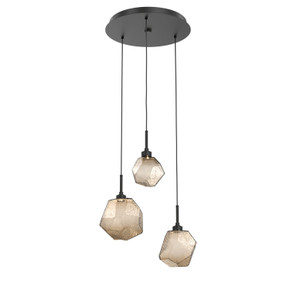 Mini Pendants 3 Light Cluster by Hammerton Studio ( 404 | CHB0039-03-MB-B-C01-L1 Gem ) 
