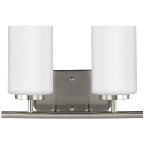 Bathroom Fixtures Two Lights by Generation Lighting ( 1 | 41161EN3-962 Oslo ) 