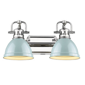 Bathroom Fixtures Two Lights by Golden ( 62 | 3602-BA2 CH-SF Duncan ) 