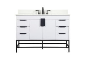 Plumbing Bath Chests/Vanities by Elegant Lighting ( 173 | VF488W48MWH-BS Eugene ) 