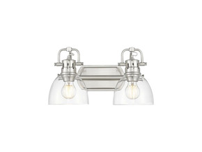 Bathroom Fixtures Two Lights by Golden ( 62 | 3602-BA2 PW-CLR Duncan ) 