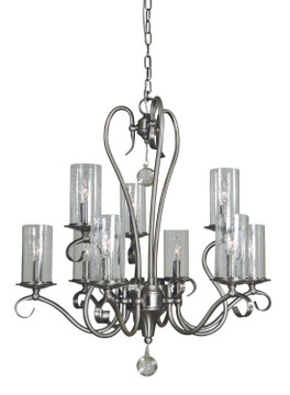 Mid. Chandeliers Glass Up by Framburg ( 8 | 5029 BN Ilsa ) 