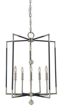 Mid. Chandeliers Candle by Framburg ( 8 | 5042 PN/MBLACK Felicity ) 