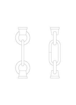 Specialty Items Fixture Accents/Parts by Generation Lighting ( 1 | 9122-848 Replacement Chain ) 