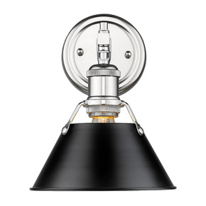 Sconces Directional/Cylinder by Golden ( 62 | 3306-BA1 CH-BLK Orwell ) 