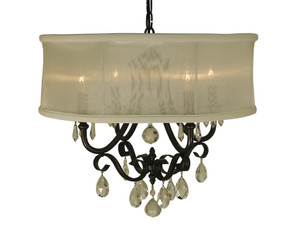 Mini Chandeliers Drum Shade by Framburg ( 8 | 1234 MB/SWH Liebestraum ) 