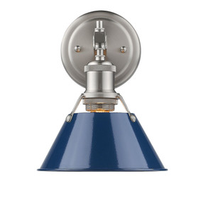 Sconces Directional/Cylinder by Golden ( 62 | 3306-BA1 PW-NVY Orwell ) 