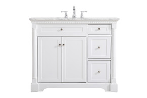 Plumbing Bath Chests/Vanities by Elegant Lighting ( 173 | VF53042WH Clarence ) 