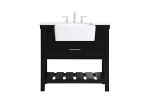 Plumbing Bath Chests/Vanities by Elegant Lighting ( 173 | VF60136BK Clement ) 