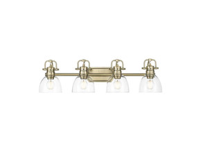 Bathroom Fixtures Four Lights by Golden ( 62 | 3602-BA4 AB-CLR Duncan ) 