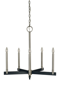Mid. Chandeliers Candle by Framburg ( 8 | 5355 BN/MBLACK Jessica ) 