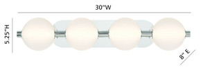 Bathroom Fixtures Four Lights by Eurofase ( 40 | 47194-021 Palmas ) 