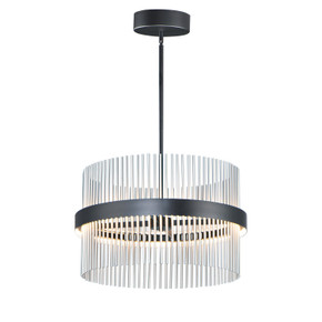 Mini Chandeliers Drum Shade by ET2 ( 86 | E34255-BKSN Chimes WiZ ) 