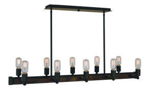 Linear/Island 4 Light + by Framburg ( 8 | 5402 MBLACK Modern Farmhouse ) 