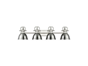 Bathroom Fixtures Four Lights by Golden ( 62 | 3602-BA4 PW-CH Duncan ) 