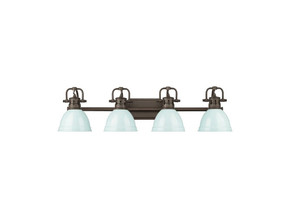 Bathroom Fixtures Four Lights by Golden ( 62 | 3602-BA4 RBZ-SF Duncan ) 