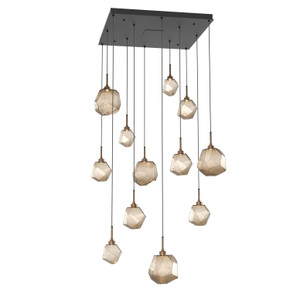 Large Chandeliers Multi-Port/Cascade by Hammerton Studio ( 404 | CHB0039-12-MB-B-C01-L3 Gem ) 