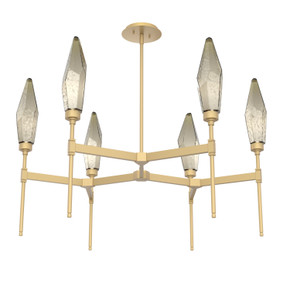 Mid. Chandeliers Glass Up by Hammerton Studio ( 404 | CHB0050-37-GB-CB-001-L3 Rock Crystal ) 