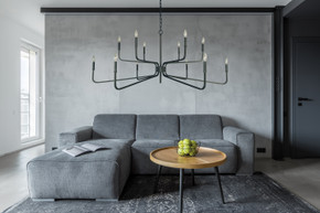 Large Chandeliers Candle by Framburg ( 8 | 5486 IRON Heidelberg ) 