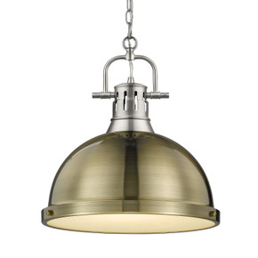 Pendants Metal Shade by Golden ( 62 | 3602-L PW-AB Duncan ) 