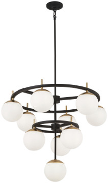 Mid. Chandeliers Glass Down by George Kovacs ( 42 | P1358-618 Alluria ) 